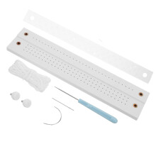 Kit de suministros para encuadernación casera: herramientas manuales para encuadernar papel con punzón, hilo de cera y pinzas para libros, ideal