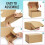 Caixas de envio de papelão ondulado marrom, tamanho pequeno (6x4x3 polegadas), pacote com 25 unidades. 5