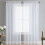 Transparente polyestergardiner 135 x 183 cm stanglomme 1