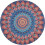 Boho round tablecloth waterproof fitted60inch 5