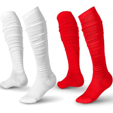 2 Pairs Scrunch Football Socks Non Slip Men Compression Sports Socks Soccer Socks