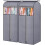 Hängende Kleidersäcke, transparent, PVC, grau, 2er-Pack 1