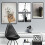 Black Picture Frame Set 3 pcs 24x24 in Square 6
