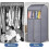Hängende Kleidersäcke, transparent, PVC, grau, 2er-Pack 6