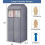 Hängende Kleidersäcke, transparent, PVC, grau, 2er-Pack 5