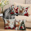 Set di 4 federe natalizie Aolie, 45x45 cm, 4