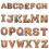 Acrylic 2D Christmas Letter Pendant A-Z 2