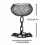 Iron Candlestick with Black Chain – 6.1 x 4.5 in 3