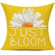 Housses de coussin décoratives à motif de gnomes et marguerites (40 x 40 cm / 45 x 45 cm / 50 x 50 cm) – 1/2/4 pièces, décoration intérieure