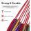 Outdoor Hammock Portable Heavy Duty Red Stripes 2