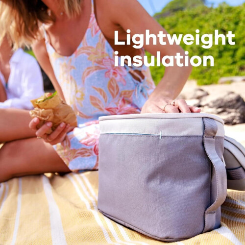 Sac à lunch isotherme violet 8 L en polyester recyclé 2