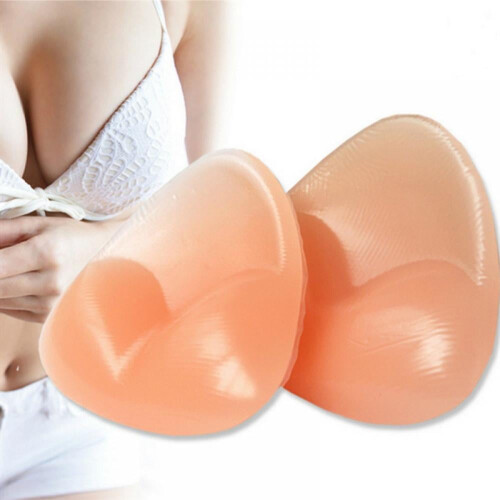 Silicone Breast Insert, Waterproof Enhancer Transparent Gel Push Up The Bra Insert 1