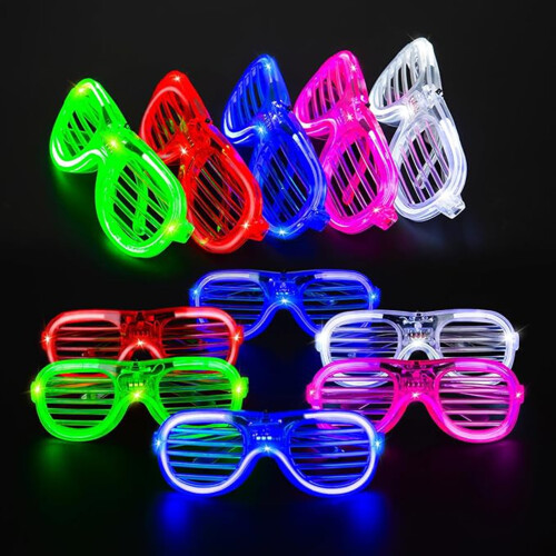 LED-glödglasögon – Blå, 1 st.
