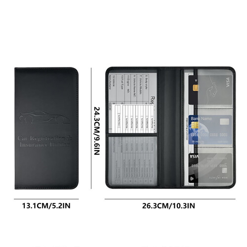 Leather Driver's Licence & Car Document Holder 2