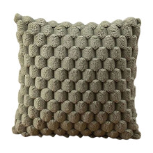 Housse de coussin en velours à motif flocon de neige de 50 cm, coussin lombaire uni avec fermeture éclair invisible, compatible avec la décoration