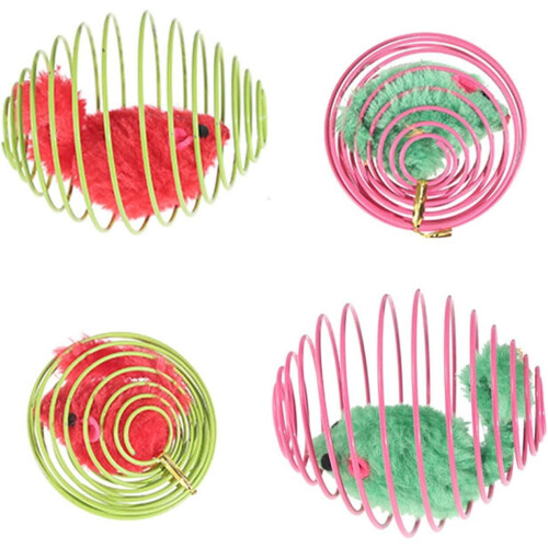 Cat Spring Balls Interactive Rolling Toys 8pcs 1