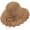Women's Ruffled Flower Summer Beach Hat Wide Brim Knitted 1