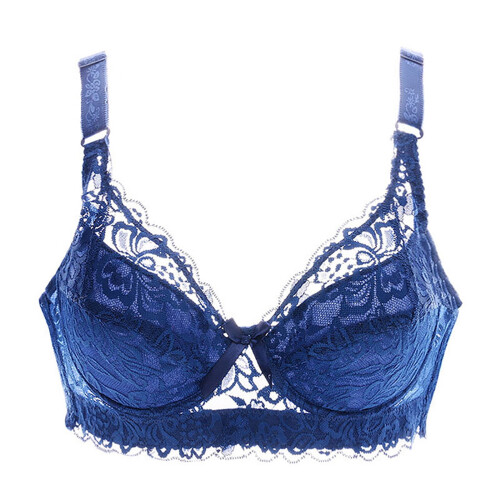 Σουτιέν Plus Size για γυναίκες, Σουτιέν Push Up, Σουτιέν Plus Size με Διαφανή Δαντέλα και 1
