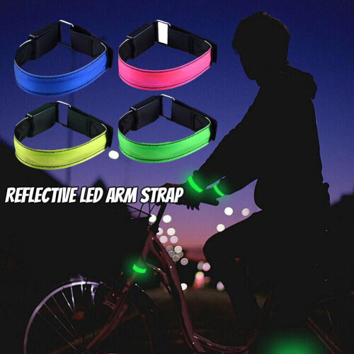 LED Armband for Night Running – Reflective Adjustable 1