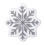 Christmas front door mat snowflake shape white 2