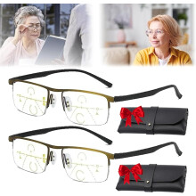 Lilcher Intellireaders for menn og kvinner – progressive multifokale lesebriller med blålysblokkering, HD Vision Pro, kompatibel med datamaskin,