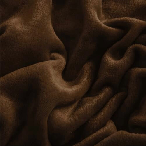 Σεντόνια Flannel Twin Size Brown - Σετ σεντονιών από εξαιρετικά μαλακό φλις, αφράτα, extra 2