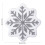 Christmas front door mat snowflake shape white 3