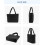 Bolsa tote acolchoada feminina leve com alças acolchoadas. 6