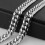 Colar masculino de corrente de aço inoxidável polido, modelo cubano, 11/13/16 mm - Prata - Pulseira de 8 polegadas 3