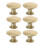 Runde skuffeknopper guld vintage 6 stk. 5