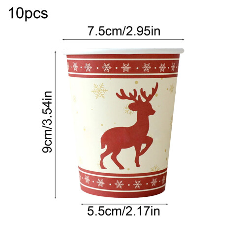 Gobelets en papier jetables de Noël, 35 cl (12 oz) 2