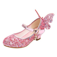 Sandals Cailíní Naíonán Leanaí Cailíní Leanbh Criostail Bling Féileacán Sandals Bróga Banphrionsa Singil