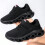 Børne ensfarvede hook and loop sneakers sorte størrelse 29 6