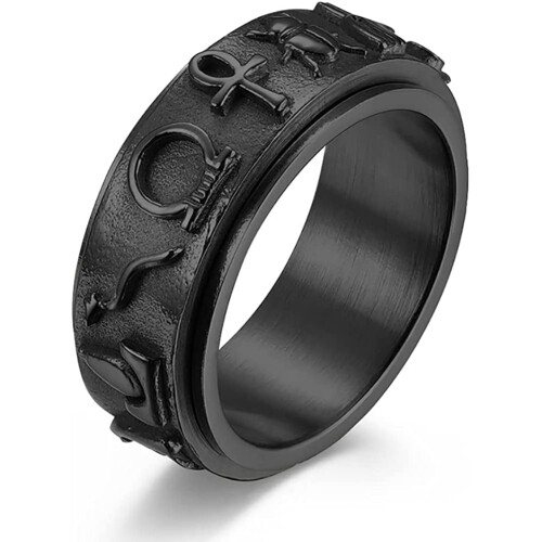 Δαχτυλίδι Ankh Fidget – Δαχτυλίδι άγχους με το μάτι του Ώρου και του Άνουβις από 2