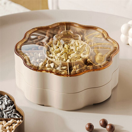 Double-Layer Multi-Purpose Luxury Box Snacks Put Chinese Dried Fruit Storage Room Coffee Table High-Grade Candy Box,B 2