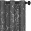 Grey blackout curtains thermal soundproof silver branch 1
