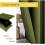 Olive Green Blackout Curtains with Silver Grommets, 34x60 4
