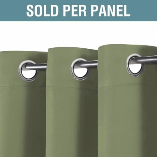Barr Grommet Cuirtín Dubhaithe Sage 52x45 Orlach 1