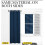 Moroccan Blue Blackout Curtains 34x60in 2 Panels Silver 4