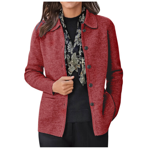 Ζακέτα Cardigan για γυναίκες, Εκκαθάριση μόδας γυναικών Casual τσέπες με μακριά μανίκια