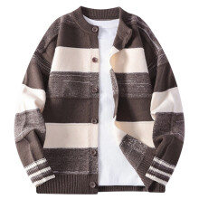 Ugly Christmas Sweaters For Men Autumn Striped Knit Sweater Coat Casual Long Sleeve Open Front Cardigan Jacket Outerwear For Fall Season
