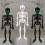 Glitter Skeleton Door Hanger – 26 Inch Poseable Skull 4