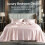 Satinlagensæt Queen Size Blød Pink 2