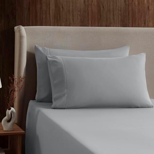 Queen Sheet Set – Double-Brushed Microfiber, Deep Pocket, 2