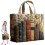 Bolsa tote vintage YOCBZ em algodão acolchoado para mulheres, 13,4x 2