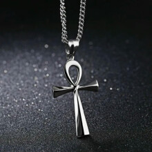 Mens Ancient Egyptian Ankh Cross Pendant Necklace Hip Hop Jewelry Chain 18" - 40