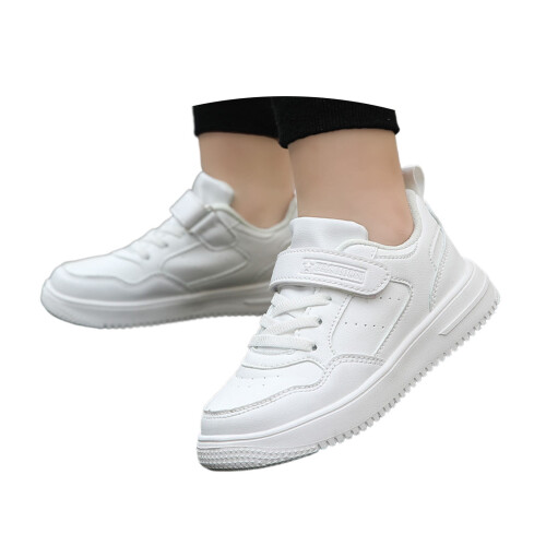 Witte kindersneakers met klittenbandsluiting, maat 39 2