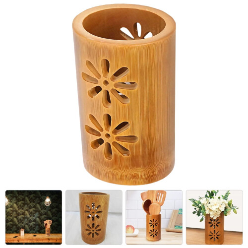 Porta utensili da cucina, scolapiatti in legno 1