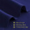 Royal Blue Blackout Curtains with Silver Grommets, 34" x 2