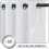 Microfiber Blackout Curtains 52x84 in, Silver Foil Wave 3